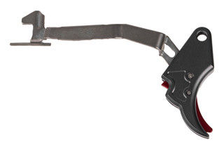Overwatch Precision M&P FALX Trigger Gun in Gray/Red features a flat face design for a self-correcting rearward press.
